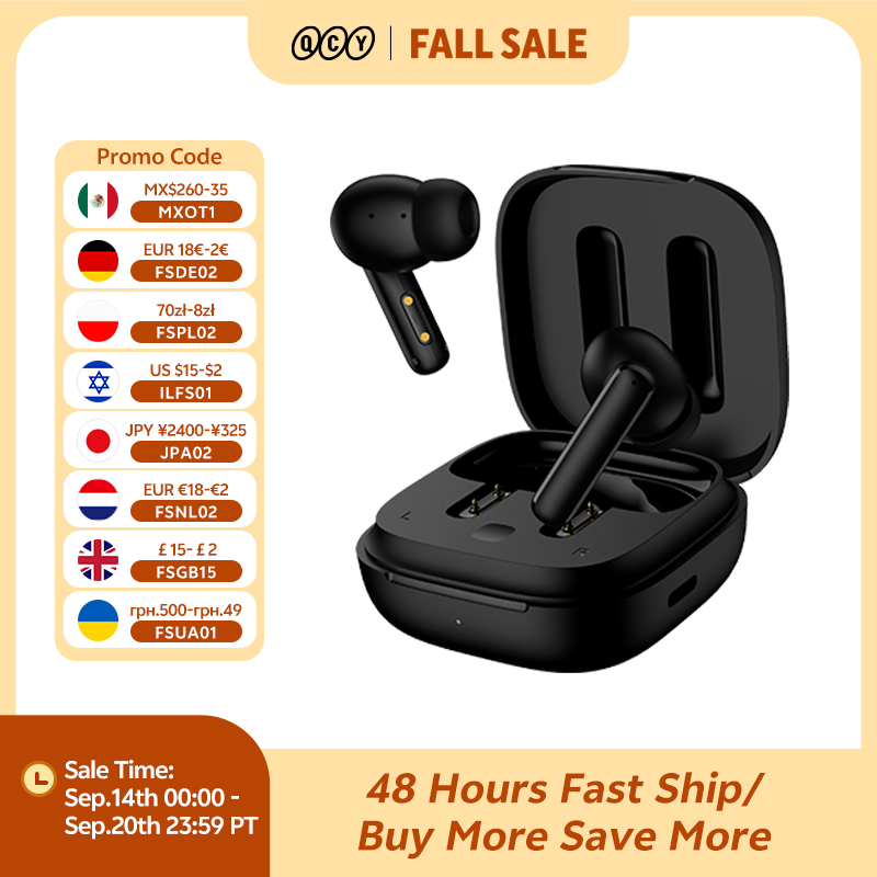 Tws Earbuds Bluetooth 5.3 - QCY T13 ANC سماعات لاسلكية TWS