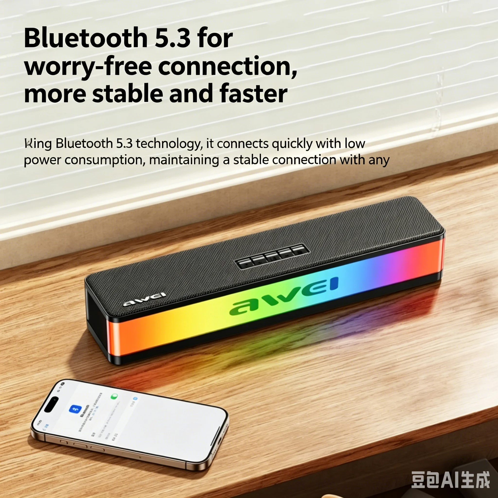 Rgb Computer Soundbar For Pc - مكبرات صوت بلوتوث RGB بقوة 20