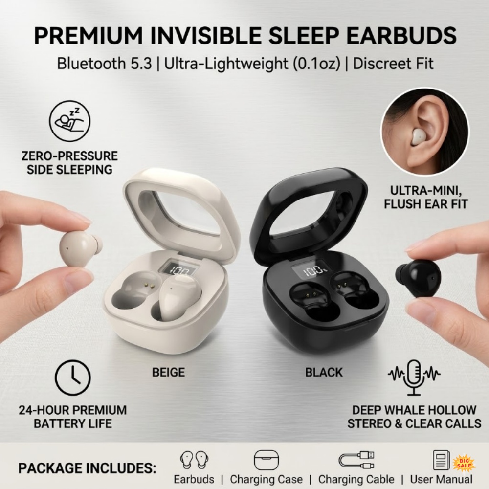 Tws Earbuds Bluetooth 5.3 - سماعات أذن لاسلكية صغيرة للغاية بتقنية