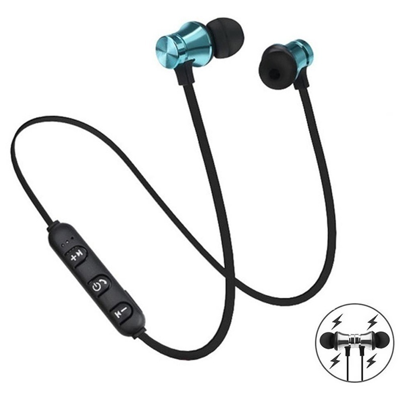 Magnetic Neckband Sports Earphones - سماعات أذن لاسلكية مغناطيسية بتقنية البلوتوث