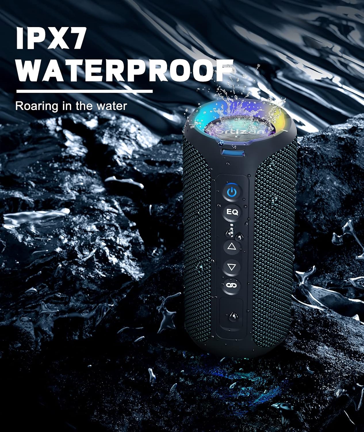 Ortizan مكبرات صوت بخاصية البل - مراجعة Portable Bluetooth Speaker Waterproof Ipx7 وسعره
