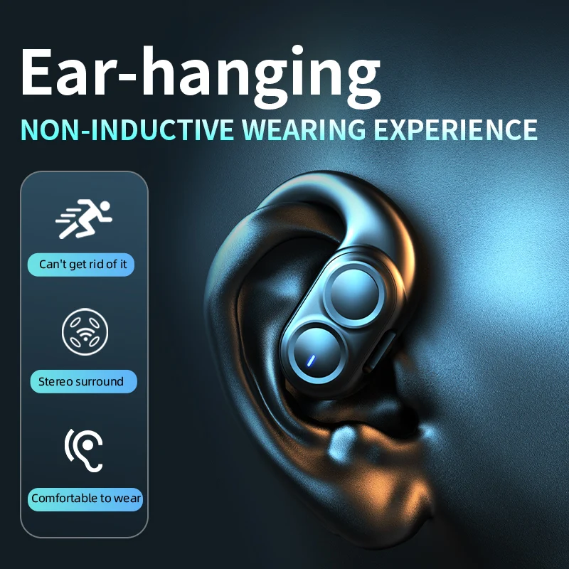 سماعات بلوتوث لاسلكية كاملة مف - مراجعة Open Ear Air Conduction Headphones وسعره