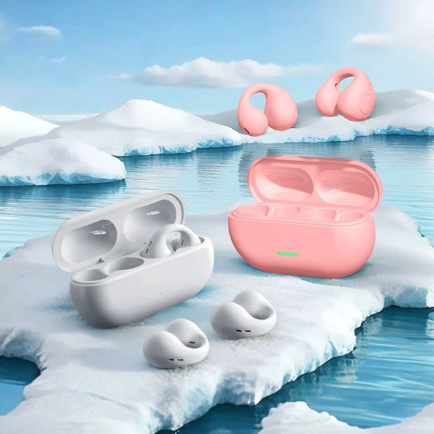 سماعة رأس بلوتوث 5.3 لاسلكية ب - مراجعة Open Ear Air Conduction Headphones وسعره