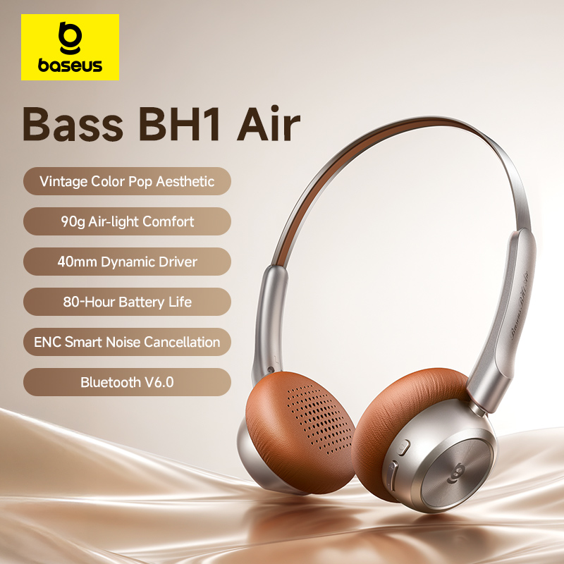 سماعات رأس لاسلكية Baseus BH1  - مراجعة Anc Wireless Over Ear Headphones وسعره