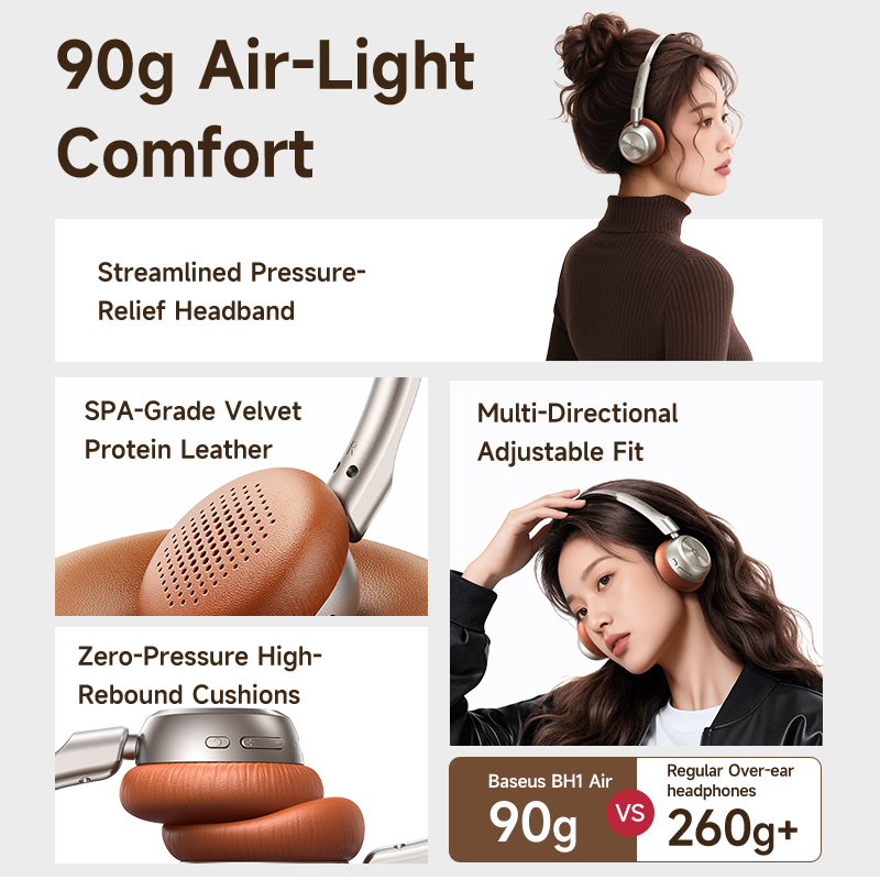 سماعات رأس لاسلكية Baseus BH1  - مراجعة Anc Wireless Over Ear Headphones وسعره