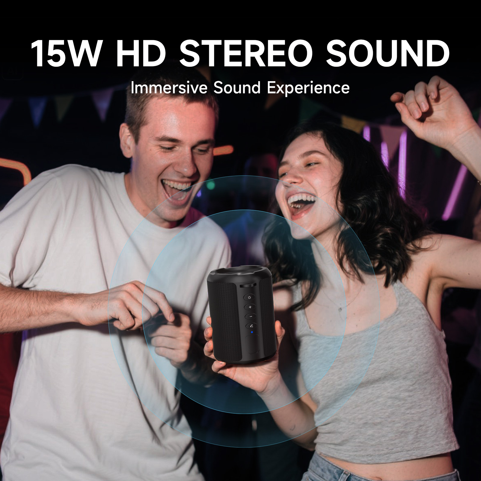 مكبر صوت بلوتوث لاسلكي Ortizan - مراجعة Portable Bluetooth Speaker Waterproof Ipx7 وسعره