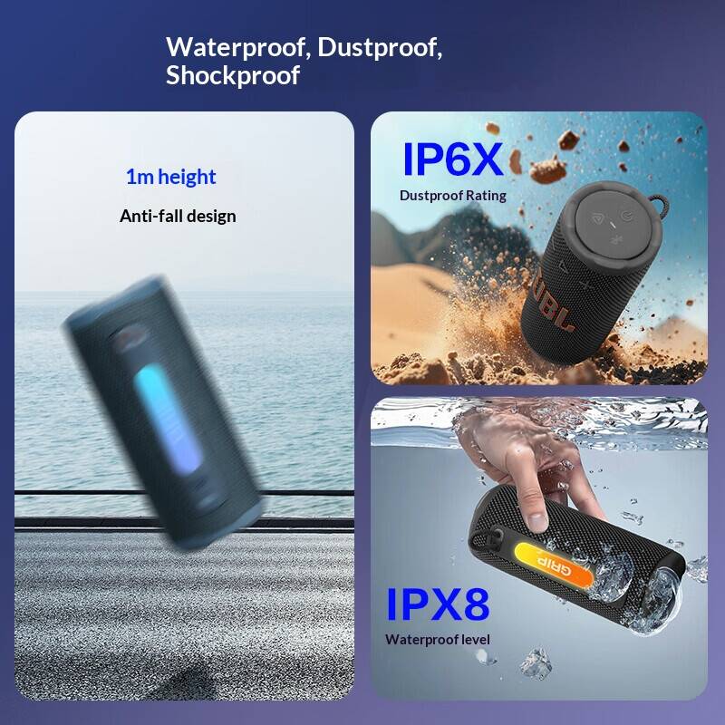 مكبر صوت JBL GRIP مقاوم للماء  - مراجعة Portable Bluetooth Speaker Waterproof Ipx7 وسعره