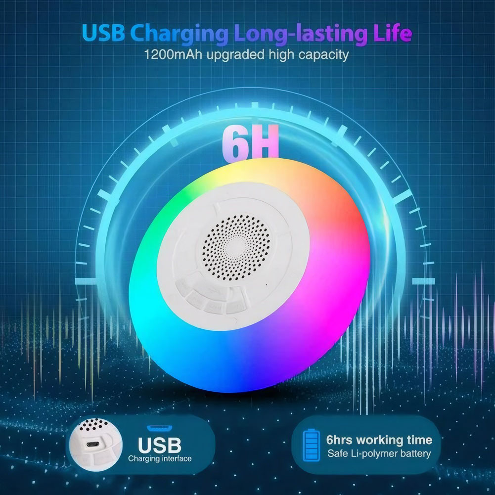 مكبر صوت عائم للمسبح مع أضواء  - مراجعة Portable Bluetooth Speaker Waterproof Ipx7 وسعره