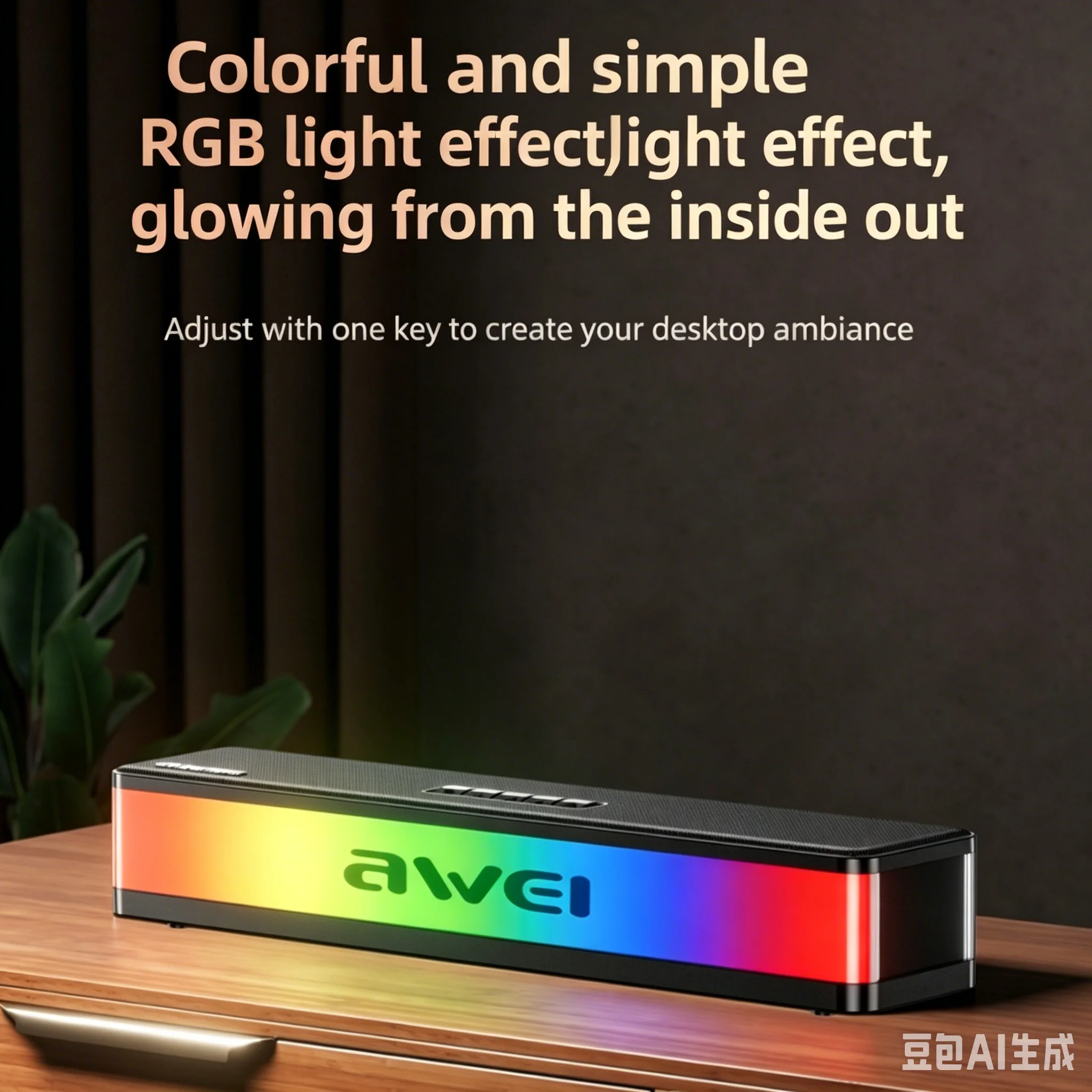 مكبرات صوت بلوتوث RGB بقوة 20  - مراجعة Rgb Computer Soundbar For Pc وسعره