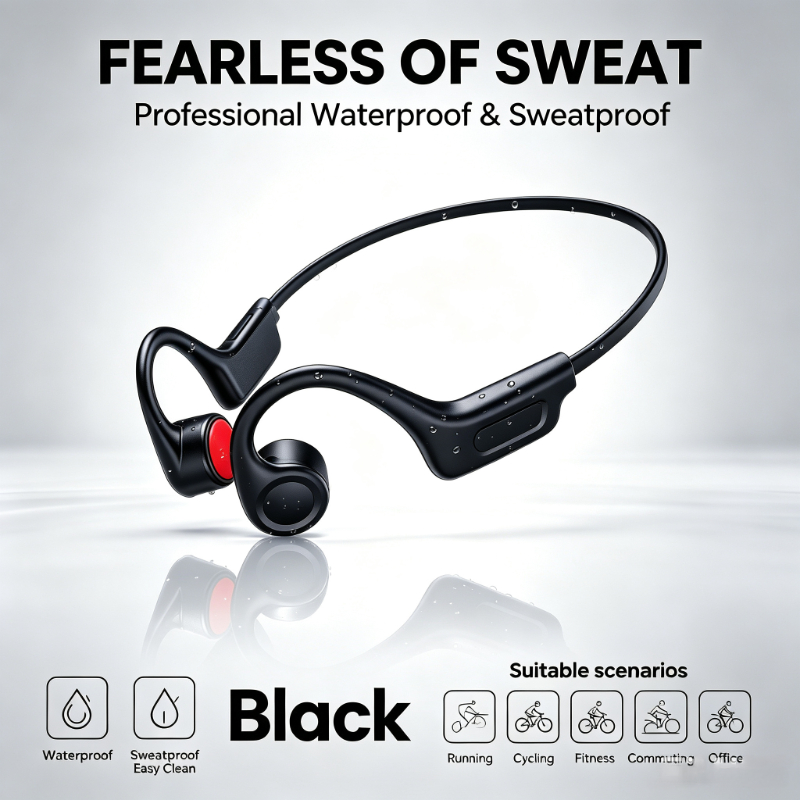 سماعات أذن رياضية بلوتوث جديدة - مراجعة Open Ear Air Conduction Headphones وسعره
