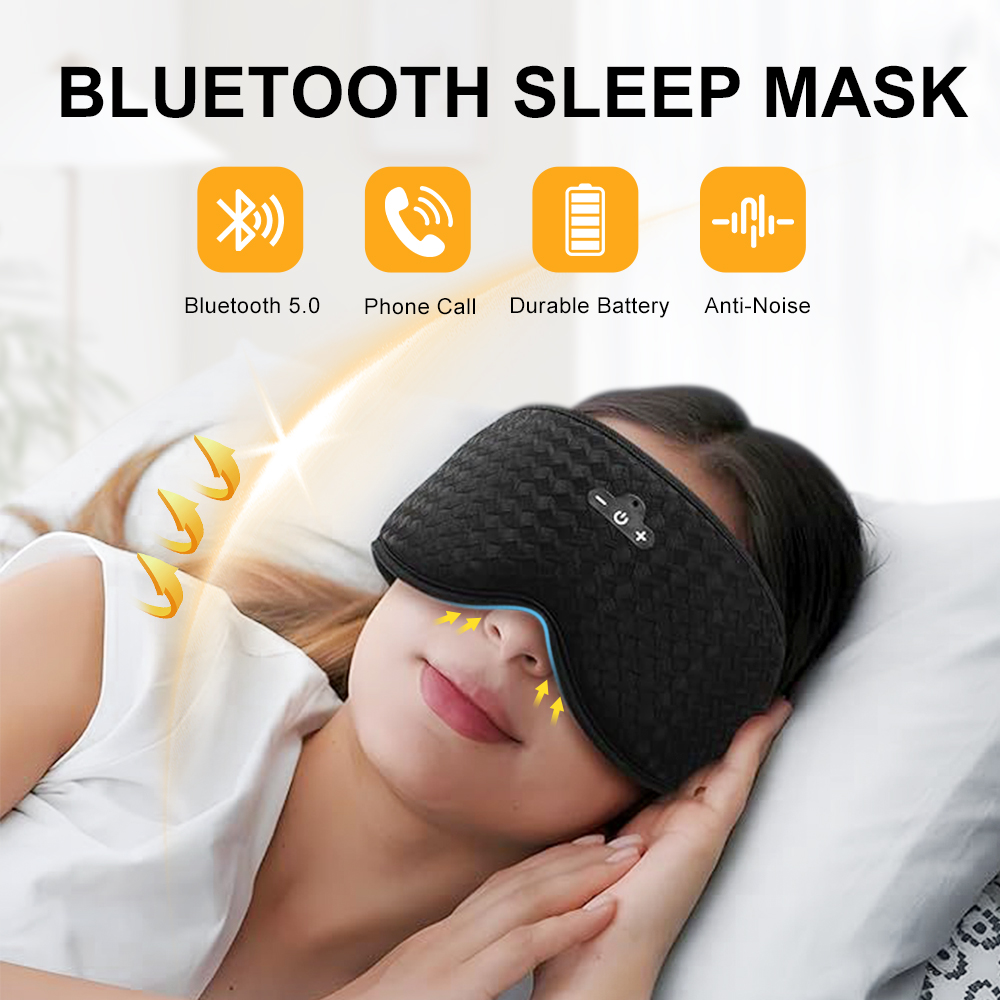 قناع نوم ثلاثي الأبعاد مع سماع - مراجعة Sleep Mask Headphones Bluetooth وسعره