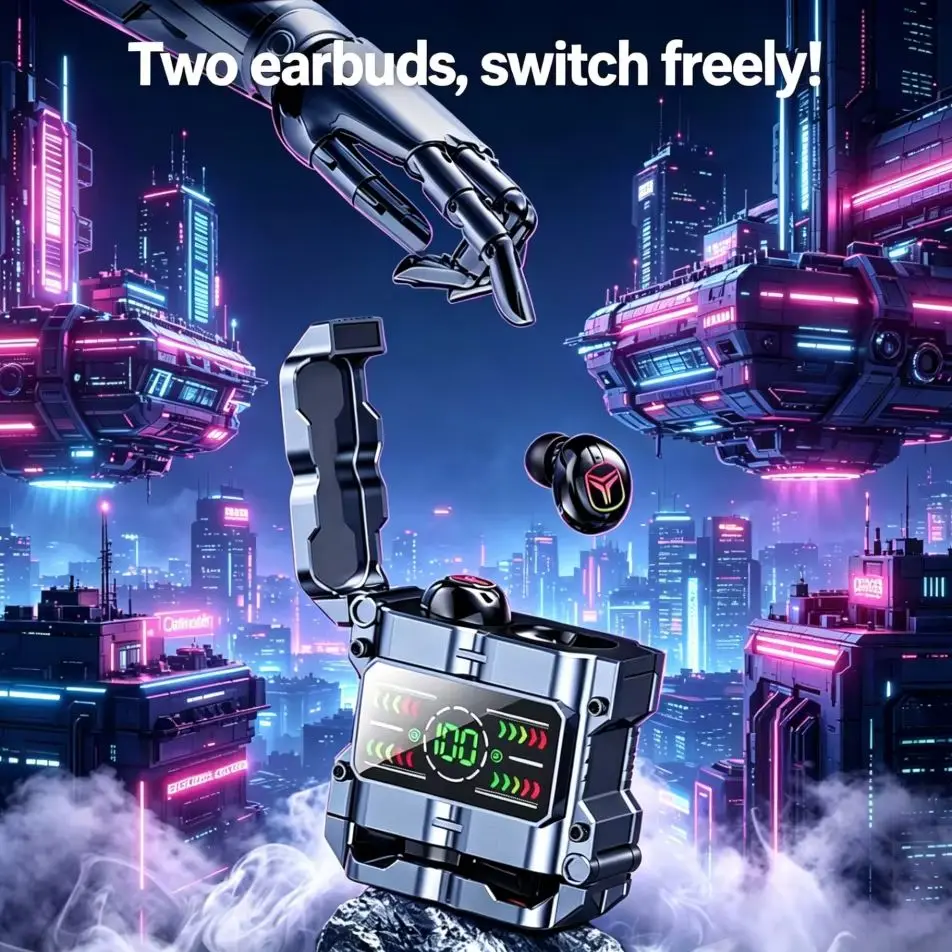 سماعات أذن لاسلكية Mecha TWS ب - مراجعة Gaming Headset With Mic Rgb وسعره