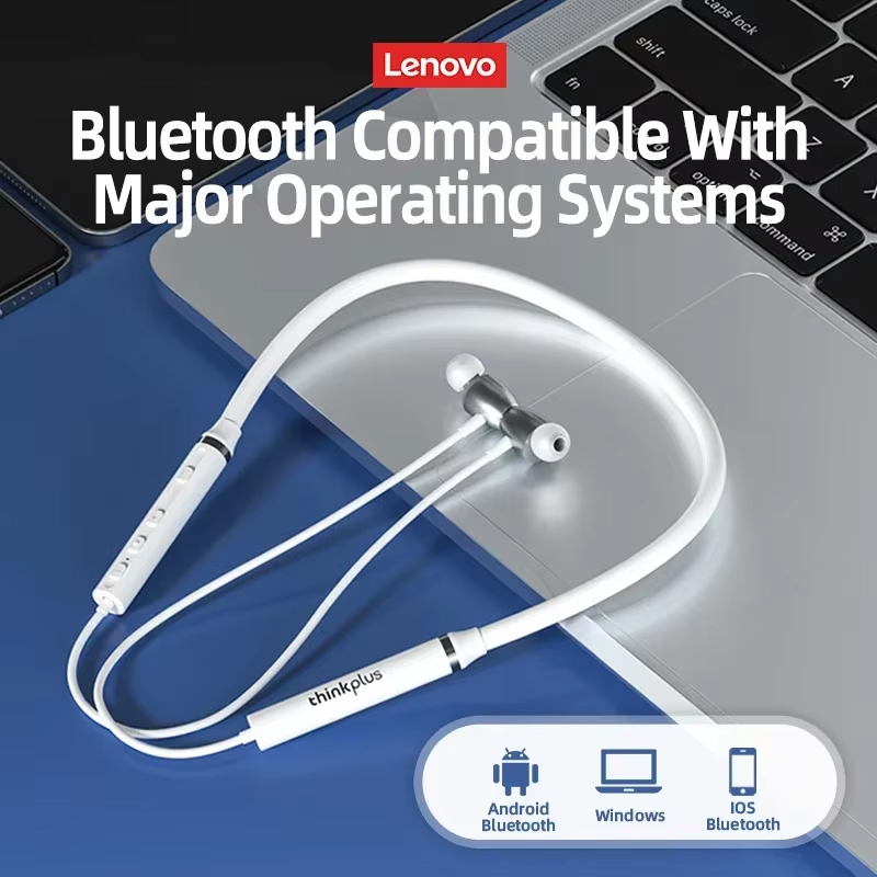 سماعات أذن لينوفو HE05X الأصلي - مراجعة Magnetic Neckband Sports Earphones وسعره