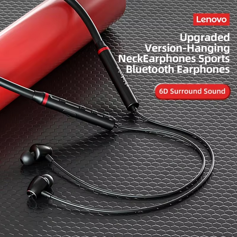 سماعات أذن لينوفو HE05X الأصلي - مراجعة Magnetic Neckband Sports Earphones وسعره