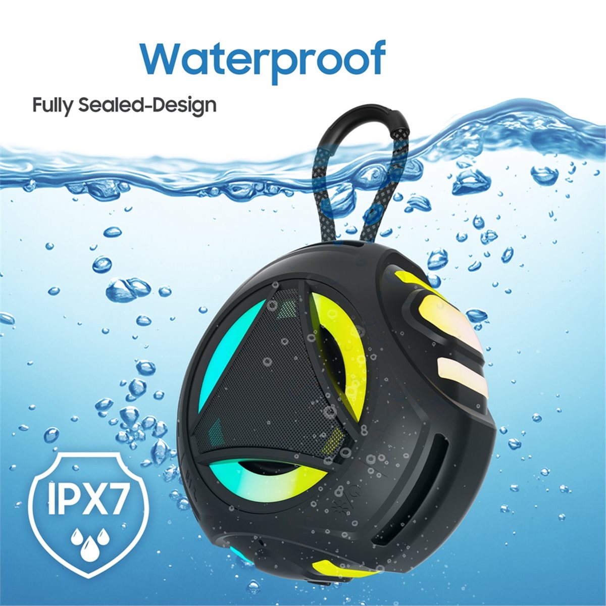 مكبر صوت بلوتوث صغير للحمام مع - مراجعة Portable Bluetooth Speaker Waterproof Ipx7 وسعره