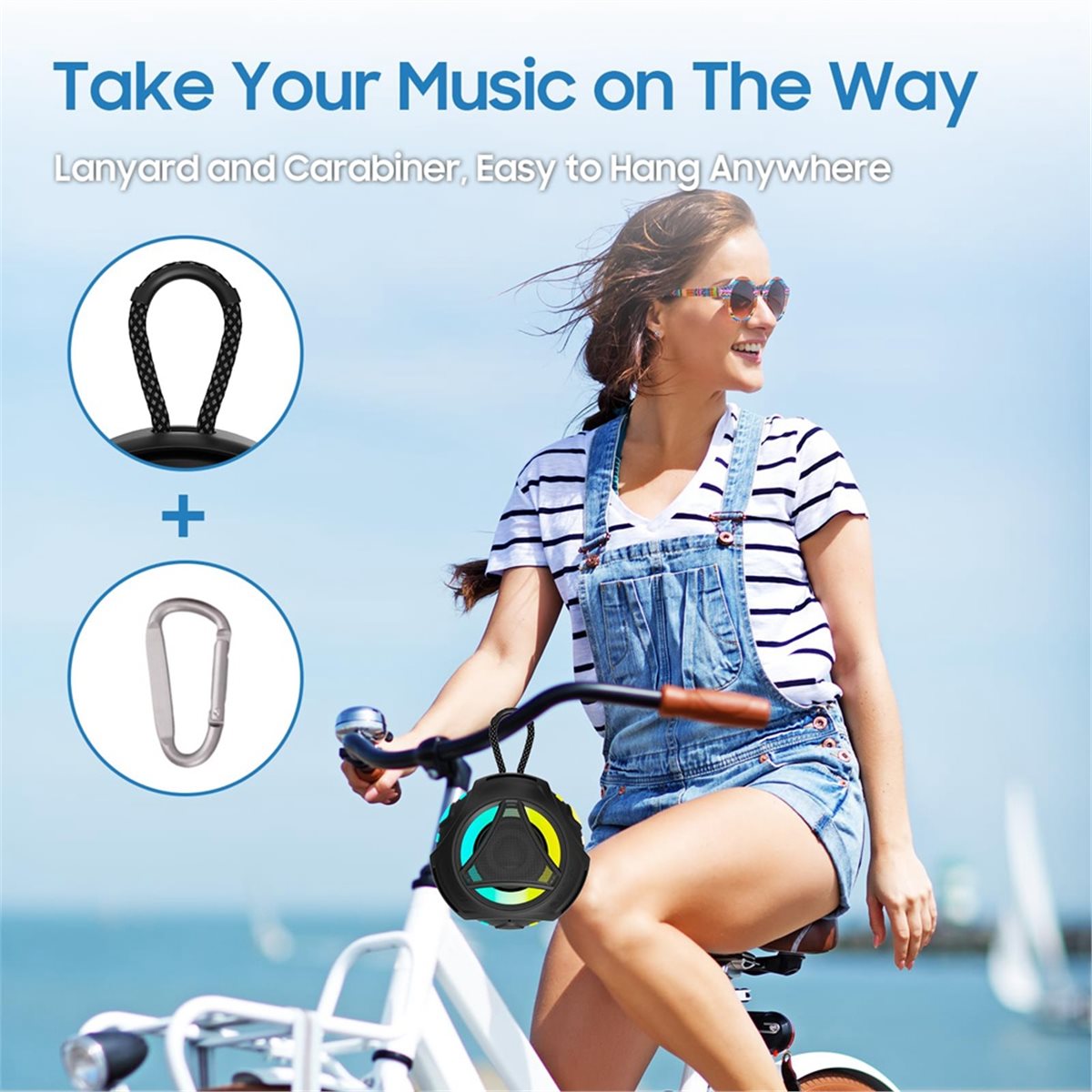 مكبر صوت بلوتوث صغير للحمام مع - مراجعة Portable Bluetooth Speaker Waterproof Ipx7 وسعره