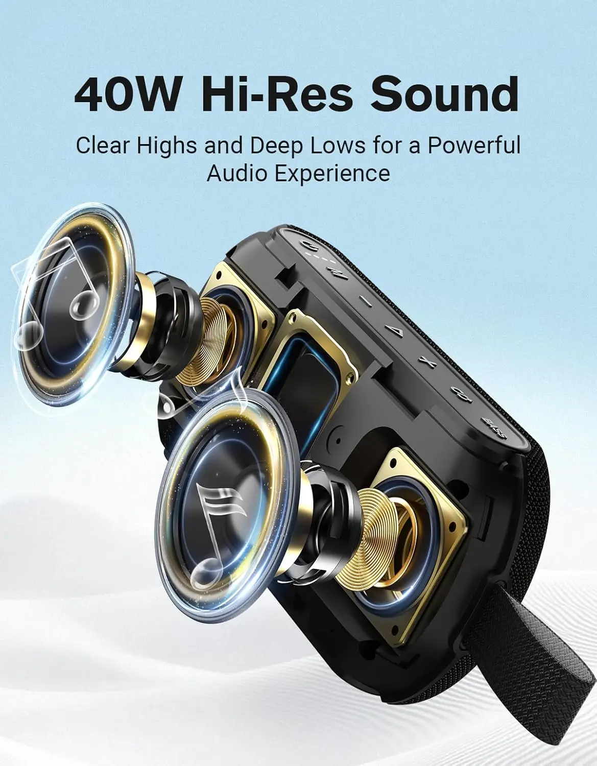 مكبر صوت بلوتوث محمول لاسلكي م - مراجعة Portable Bluetooth Speaker Waterproof Ipx7 وسعره