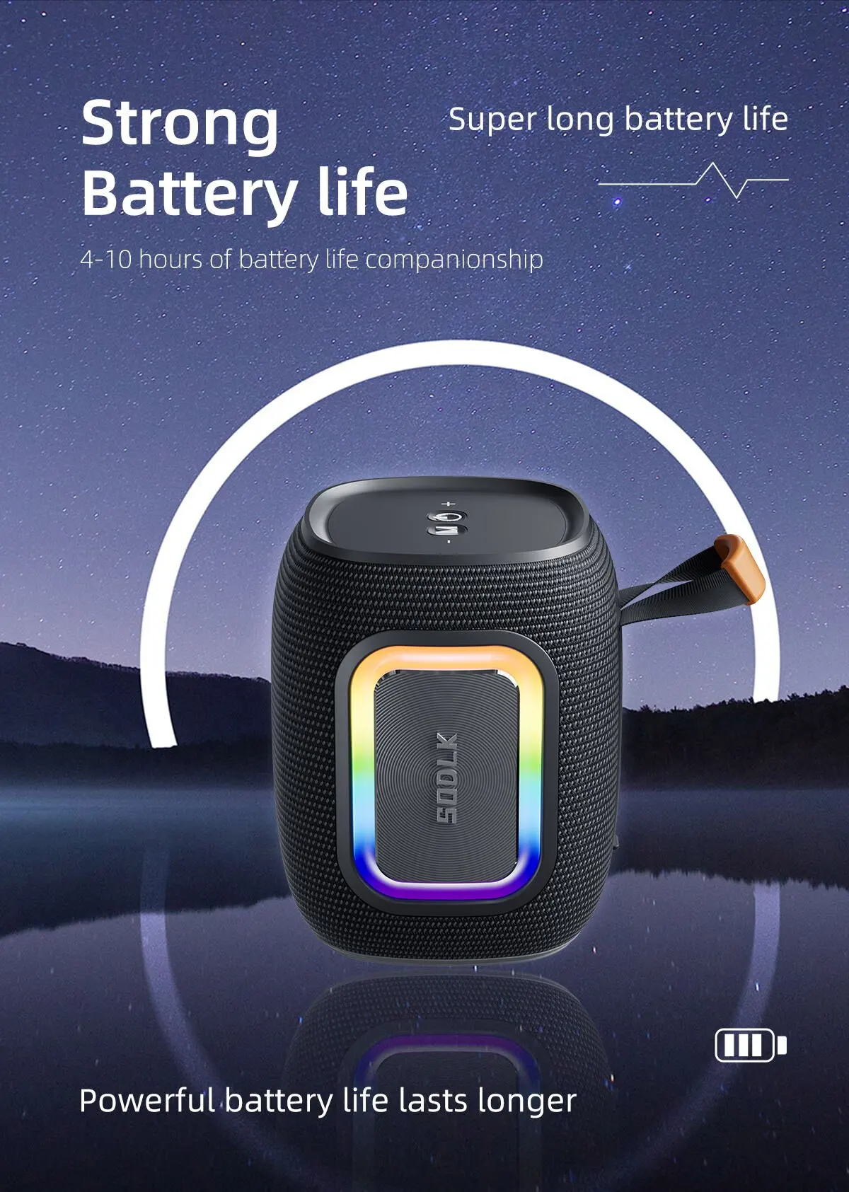 مكبر صوت بلوتوث صغير SODLK T26 - مراجعة Portable Bluetooth Speaker Waterproof Ipx7 وسعره