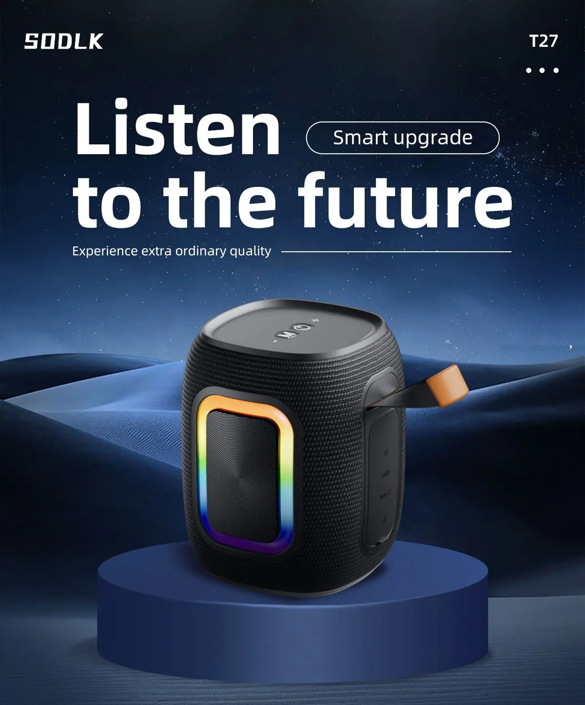 مكبر صوت بلوتوث صغير SODLK T26 - مراجعة Portable Bluetooth Speaker Waterproof Ipx7 وسعره